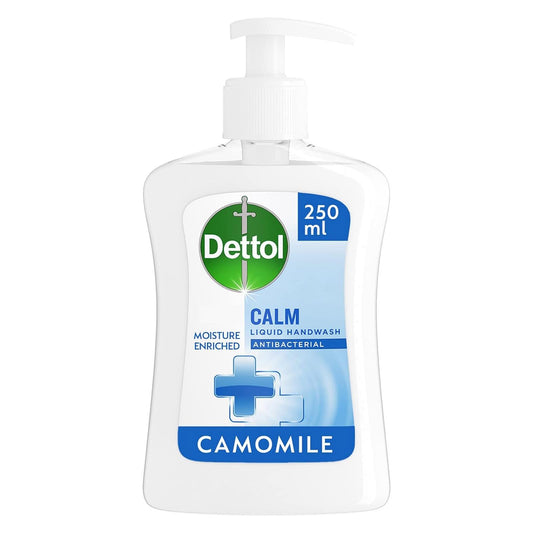 Dettol Hand Wash Liquid Anti Bacterial Handwash Pump Camomile 250ml