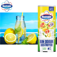 Neutradol Dust Bin Freshener Odour Destroyer Powder Citrus Fresh Fragrance 350G