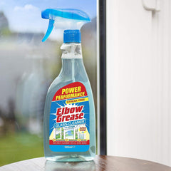 Elbow Grease Glass Cleaner Spray Streak Free Cleans Home Window Mirror 500ml