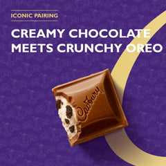 Cadbury Dairy Milk Crunchy Oreo Cookie Pieces Creamy Smooth Chocolate Bar 120G