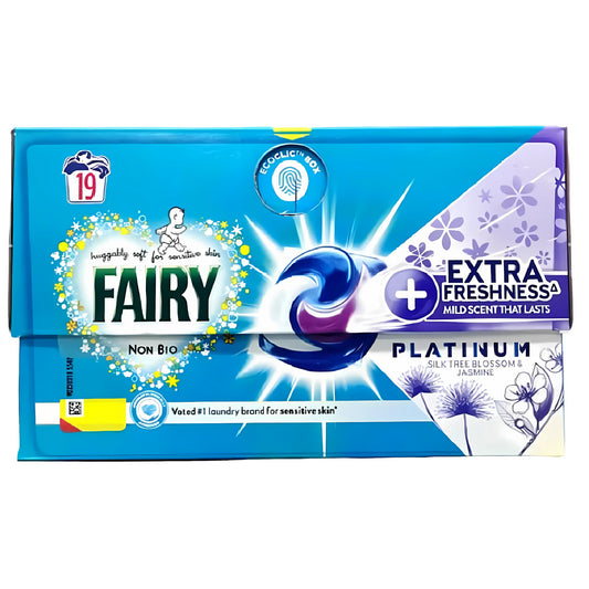 Fairy Non Bio Pods For Laundry Clothes Silk Tree Blossom & Jasmine 19W 456G