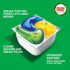 Fairy Platinum Dishwasher 51 Tablets Lemon Scent Grease Cleaner Dirt Remover