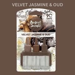 Perfect Scents 3Volution Plug in Refills Velvet Jasmine & Oud Home Air Fresheners 20ml