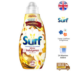 Surf Laundry Detergent Liquid Fabric Clothes Winter Indulgence 24 Washes 648ml
