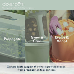 Clever Pots Easy Release Plastic Plant Pots Mini For Indoor Outdoor Pack Of 5