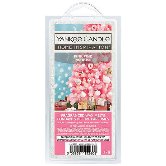 Yankee Candle Wax Melts Scented Home Room Fragrance Pink Pine 75G