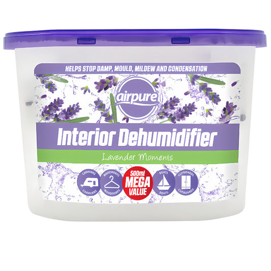 Airpure Interior Dehumidifier Damp Moisture Mould Remover Lavender Moments 500ml