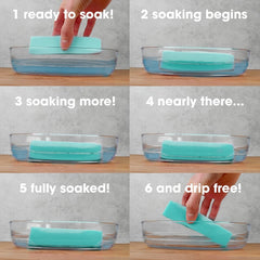 Spunj Sponge Cleaner Teal Kitchen Surface Dirt Remover Super Absorber