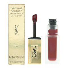 YSL Tatouage Couture The Metallics 102 Iron Pink Spirit Lip Stain 6ml