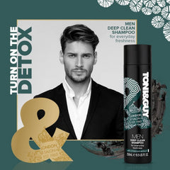 Toni & Guy Men Deep Clean Shampoo 250ml Everyday Freshness With Charcoal Extract