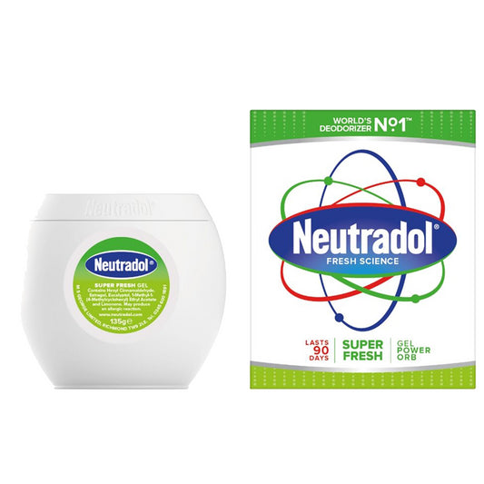 Neutradol Gel Power Orb Odour Destroyer Air Freshener Super Fresh 135G