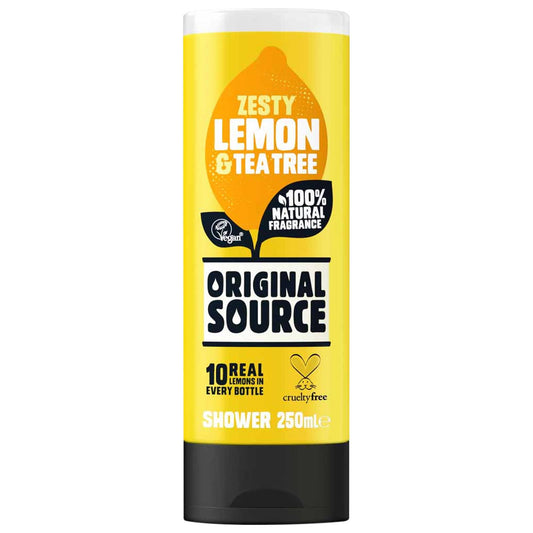 Original Source Shower Gel Zesty Lemon Tea Tree Natural Fragrance Scent 250ml