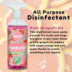 Airpure All Purpose Disinfectant Cleaner Spray Pink Grapefruit Fragrance 500ml