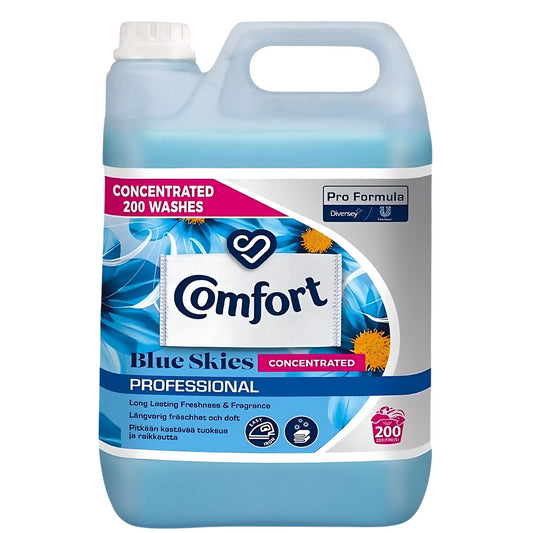 Comfort Fabric Softener Blue Skies Concentrated Laundry Clothes 200 Washes 5L