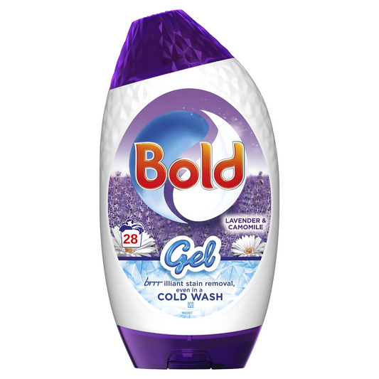 Bold Washing Liquid Gel Laundry Detergent Lavender & Camomile 28 Washes 980ml