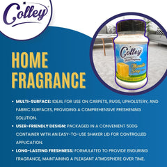 Colley Home Fragrances Marseille Soap Fragrance Carpet Rug Freshener Powder 500g