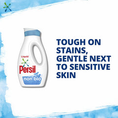 Persil Non-Bio Liquid Detergent Tough Stains Gentle Sensitive Skin Fabrics Soft