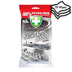 Green Shield Stainless Steel Cleaning Wipes Dirt Cleaner 70S