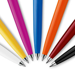 Parker Jotter Ballpoint Pen Medium Blue Ink Stainless Steel Barrel Body