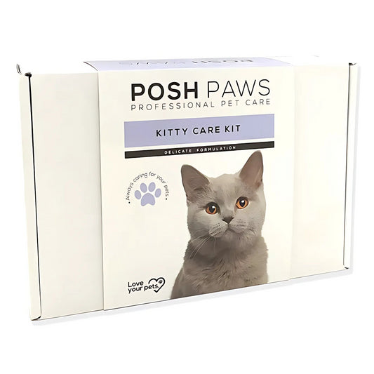 Posh Paws Professional Pet Kitty Care Kit 5Pcs Cleans Germs
