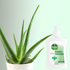 Dettol Anti Bacterial Aloe Vera Hydrate Liquid Handwash Pump Soft On Skin 250ml