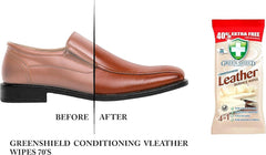 Green Shield Leather Wipes Surface Cleaner Dirt Remover 70S