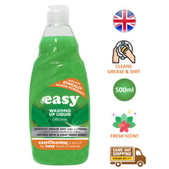 Easy Dish Washing Up Liquid Original Kitchen Soap Removes Grease Dirt 500ml