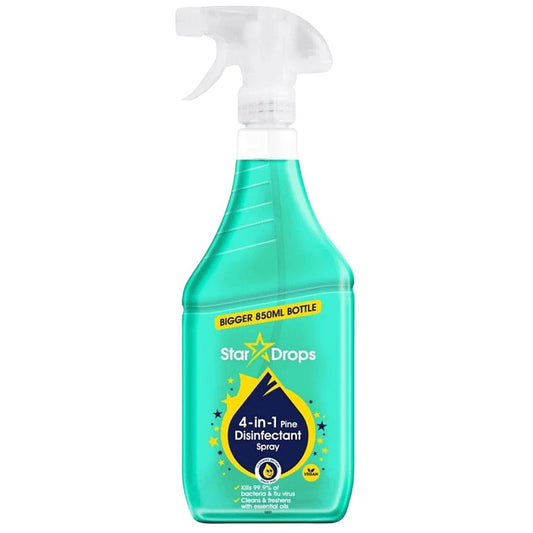 Stardrops 4 In 1 Pine Disinfectant Infused Essential Oils Kills 99.9% Germ 850ml