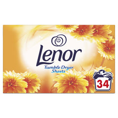 Lenor Summer Breeze Tumble Dryer Sheets Laundry Fragrance Freshener Softener 34S