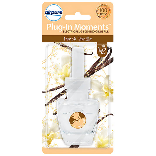 Airpure Electric Plug In Scented Oil Refills Air Freshener French Vanilla 20ml