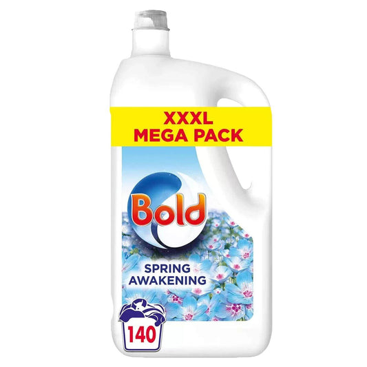 Bold Laundry Liquid Detergent Washing Clothes Cleaner Spring Awakening 140 Wash