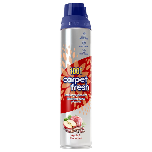 1001 Carpet Fresh Foam Spray Long Freshness Apple & Cinnamon 300ml