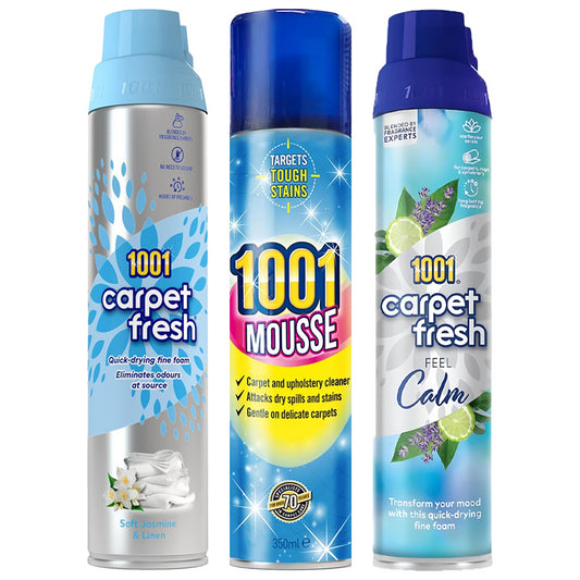 1001 Mousse Carpet Fresh Stain Remover Foam Spray Hours Freshness Long Fragrance