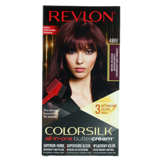 Revlon Colorsilk All-In-One Buttercream 48Bv Burgundy Hair Colour For Women