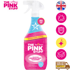 The Pink Stuff Power Disinfectant Cleaner Spray Multi-Purpose Streak Free 850ml