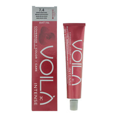 Intercosmo Voila 3C Intense 7.4 Medium Copper Blonde Hair Colour 60ml