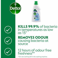 Dettol Cotton Fresh Laundry Sanitiser Fabric Clothes Effective Cold Wash750ml