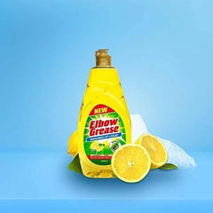 Elbow Grease Washing Up Liquid Kitchen Dish Oil Grease Cleaner Lemon 600ml