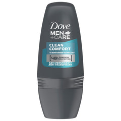 Dove Men+Care Clean Comfort Antiperspirant Deodorant Roll On 48H Protection 50ml