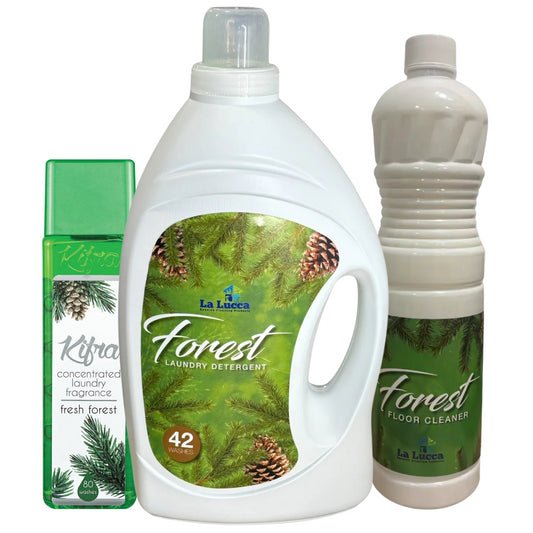 Forest Fresh Bundle La Lucca Floor Cleaner Detergent Kifra Laundry Fragrance