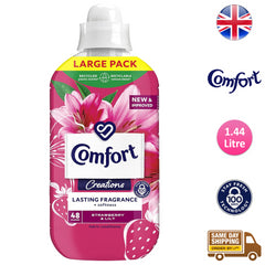 Comfort Fabric Conditioner Long Last Fragrance 48 Washes Strawberry & Lily 1.44L