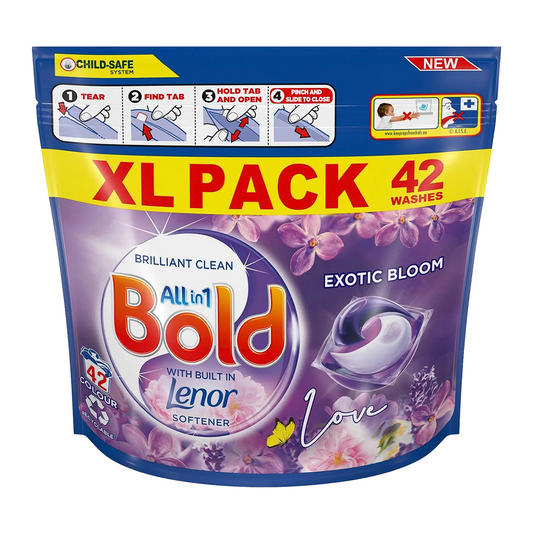 Bold All In 1 Washing Detergent Pods Exotic Bloom Laundry Detergent 42 Washes