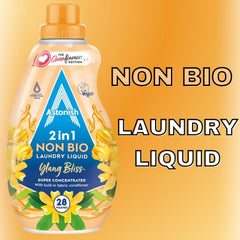 Astonish 2 In 1 Non Bio Laundry Liquid Ylang Bliss Super Concentrated 840ml 28W
