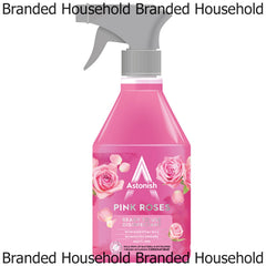 Astonish Disinfectant Ready To Use Surface Cleaner Spray Pink Roses 550ml