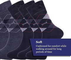 William & Edwards London Mens Socks Cotton Material Diamond Uk 6-11