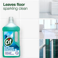 Cif Floor Cleaner Ocean 950ml Fresh Fragrance No Rinsing Leave Brillian Shine