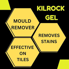 Kilrock Mould Remover Brush On Gel For Tiles Silicone Sealant, Plaster PVC 250ml