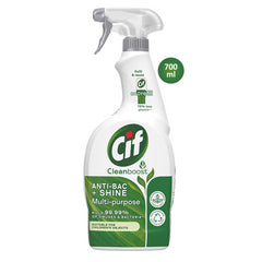 Cif Clean Boost Multipurpose Antibacterial Cleaning Spray 100% Natural 700ml