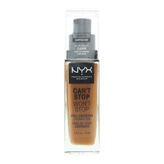 NYX Can't Stop Won't Stop 24H Full Coverage Cappuccino Foundation 30ml
