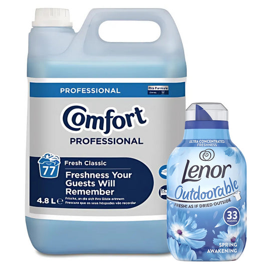 Comfort Fabric Conditioner 4.8L 77 Washes Bundle Set Lenor Outdoorable 462ml 33W